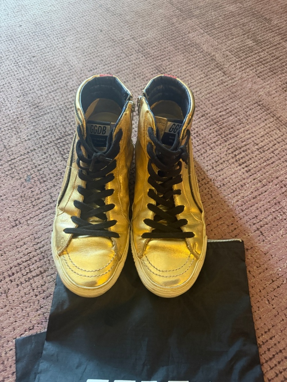 Golden Goose GGDB-SLIDE Gold size 10/40 - Picture 3 of 7